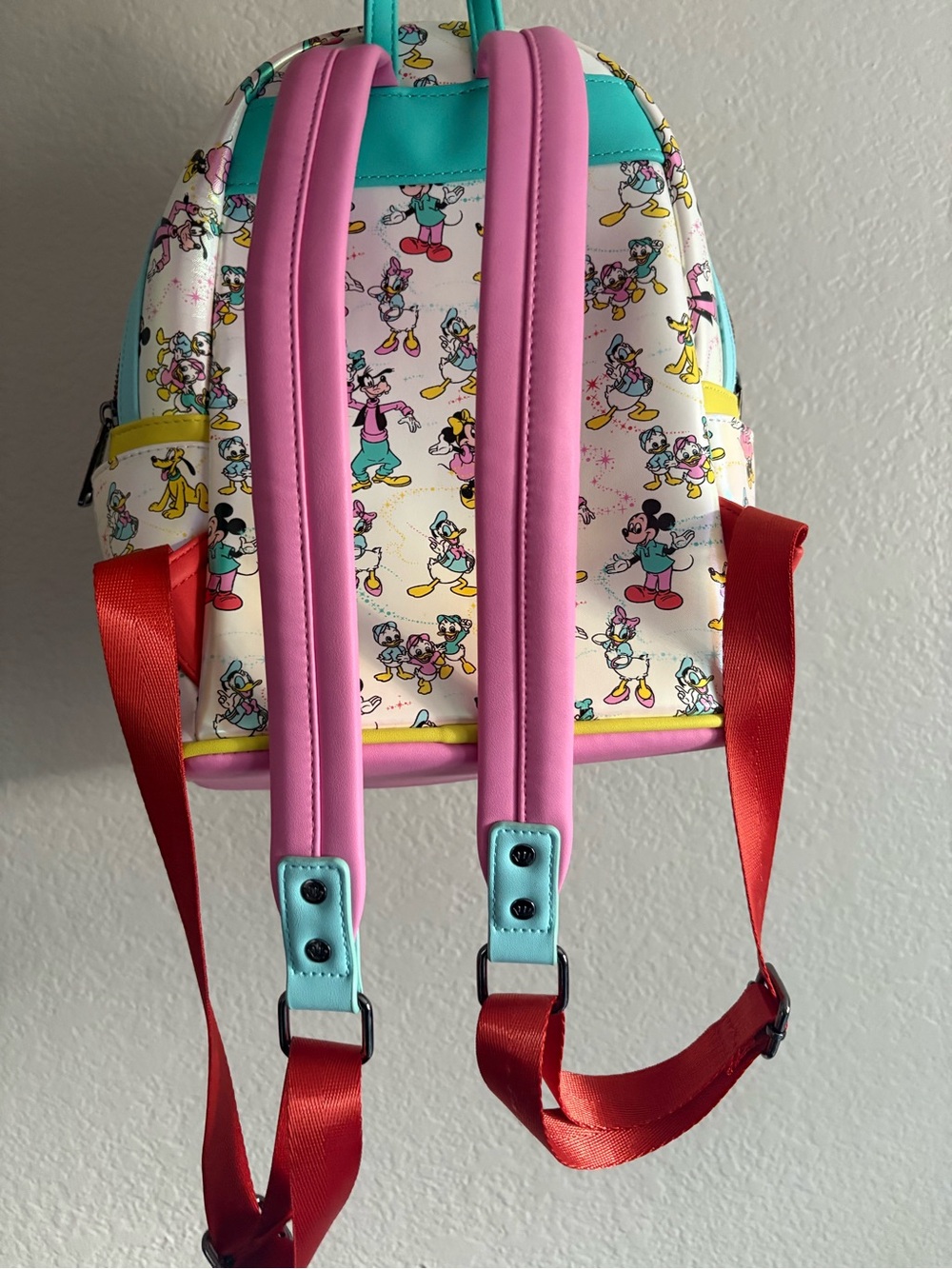 Disney 100 Mickey & Friends Classic AOP Iridescent Mini Backpack & Headband Set - Picture 4 of 8